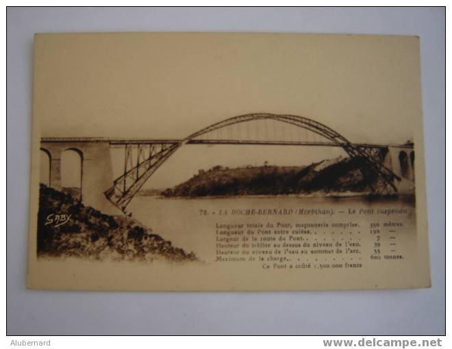 La Roche Bernard. Le Pont Suspendu - La Roche-Bernard