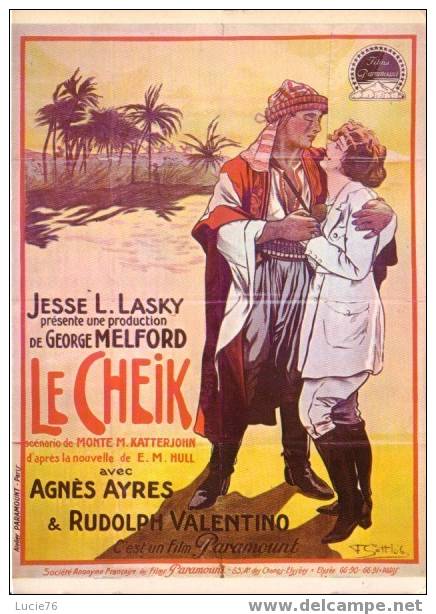 AFFICHE  -    LE CHEIK - Affiches Sur Carte