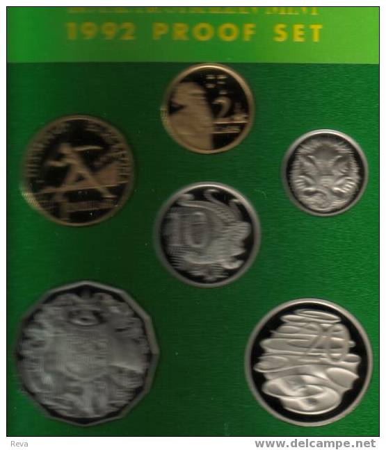 AUSTRALIA  BARCELONA SPAIN OLYMPIC SET OF 6 COINS 1992 PROOF CV$110A  READ DESCRIPTION CAREFULLY !!! - Other & Unclassified