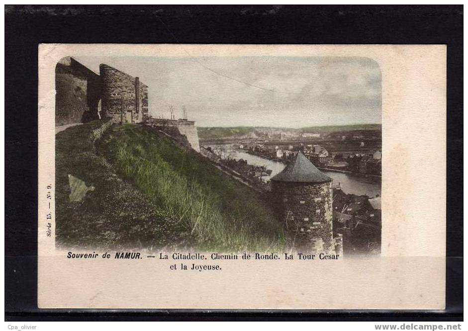 BEL NAMUR Souvenir De, Citadelle, Chemin De Ronde, Tour César, Colorisée, Ed Vanderauwera Série 15 N° 9, Dos 1900 - Namur