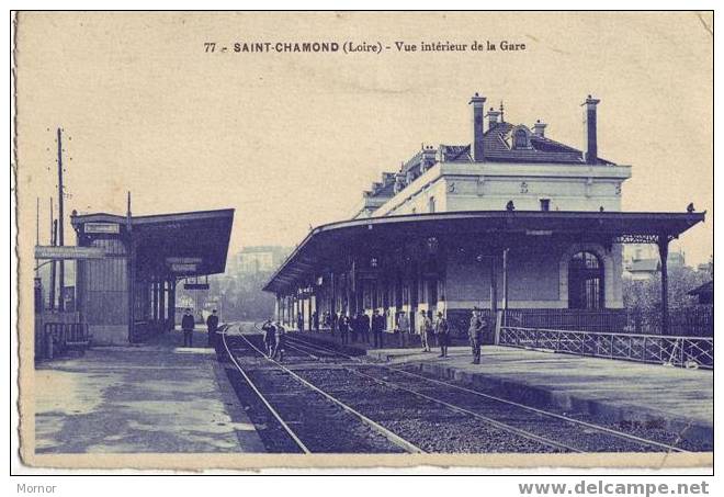 SAINT-CHAMOND Vue Intérieur De La Gare - Saint Chamond