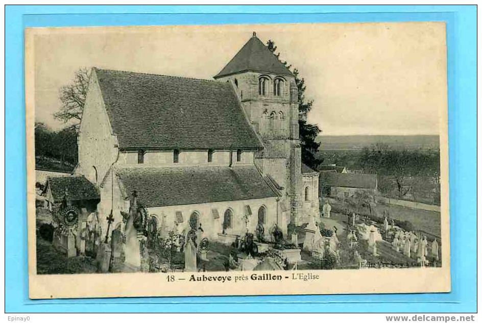 B - 27 - AUBEVOYE Prés De Gaillon - L´église - Aubevoye