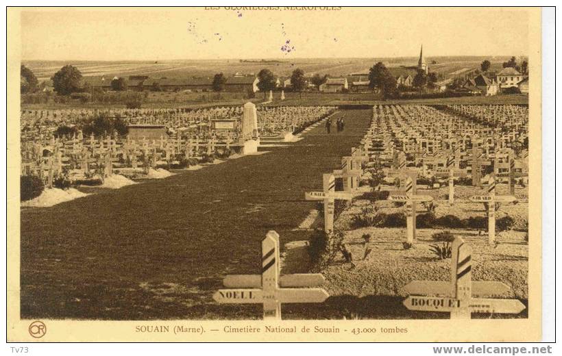 Cpb 235 - SOUAIN - Cimetière National De Souain - 43 000 Tombes (51 - Marne) - Souain-Perthes-lès-Hurlus