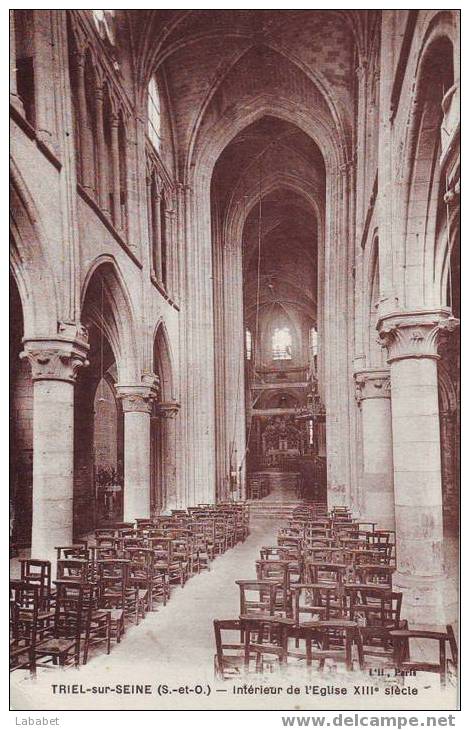 TRIEL   EGLISE  INTERIEUR - Triel Sur Seine