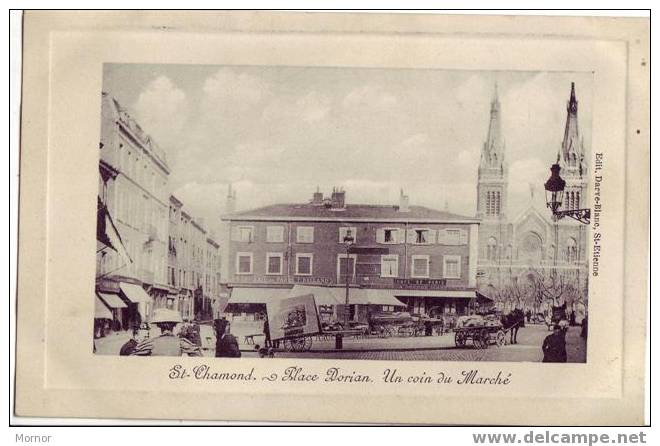 St-CHAMOND Place Dorian Un Coin Du Marché - Saint Chamond