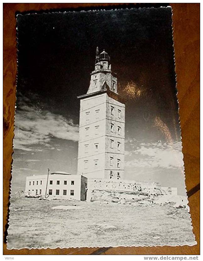 ANTIGUA FOTO POSTAL DE LA CORUÑA Nº 157 - TORRE DE HERCULES - SIN CIRCULAR - ED. ARTIGOT - La Coruña