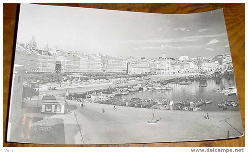 ANTIGUA FOTO POSTAL DE LA CORUÑA Nº 150 - PASEO DE LA MARINA - SIN CIRCULAR - ED. ARTIGOT - La Coruña