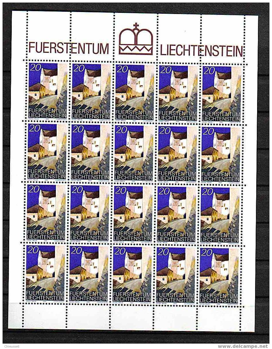 Liechtenstein** Feuilles - Série N° 837 à 839 -  - Château De Vaduz (I) - Blocks & Sheetlets & Panes