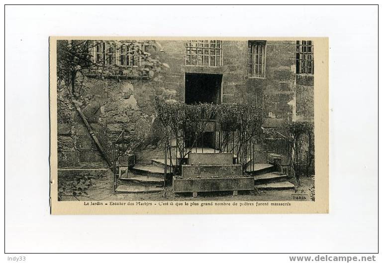 - PARIS . COUVENT DES CARMES . LE JARDIN . ESCALIER DES MARTYRS - Eglises Et Cathédrales