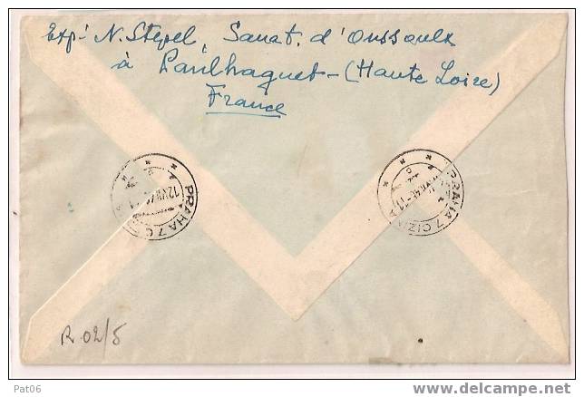 HTE LOIRE  (43)   PAULHAGUET / TCHECOSLOVAQUIE - 1927-1959 Lettres & Documents