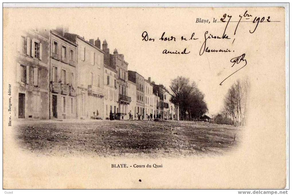 BLAYE -  COURS DU QUAI - Blaye