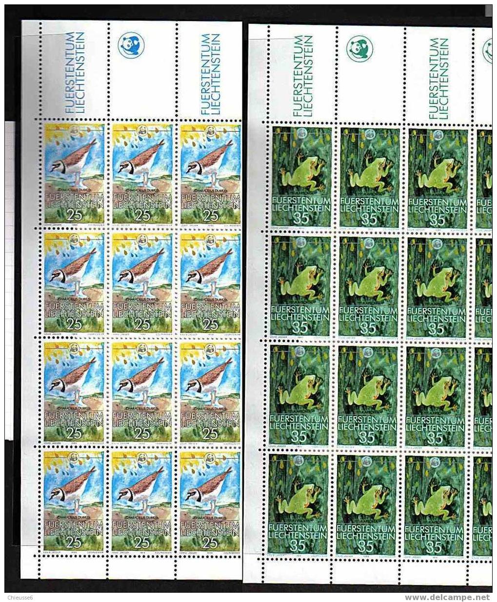 Liechtenstein** Feuilles - Série N° 908 à 911 -  Protection De La Nature - Blocks & Sheetlets & Panes