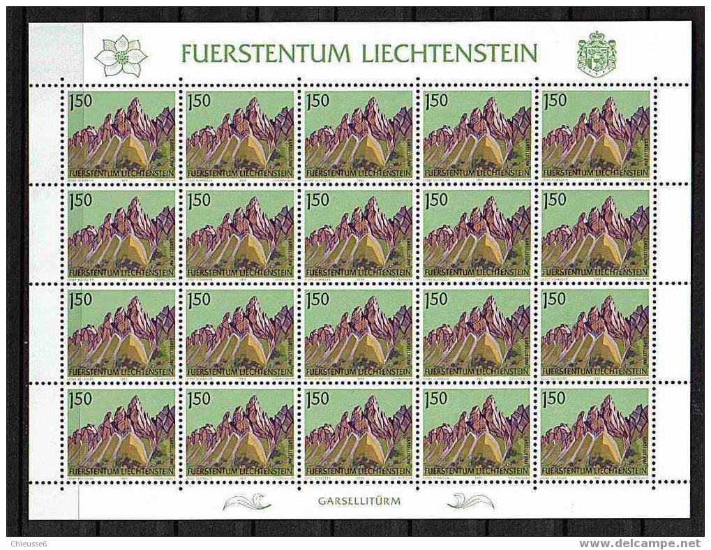 Liechtenstein** Feuilles - Série N° 915 à 918 - Montagnes - Blocs & Feuillets