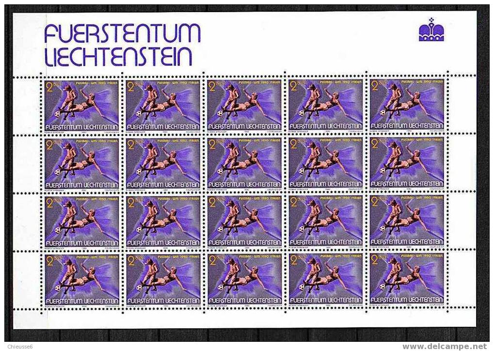 Liechtenstein** Feuille N° 928 - "Italia '90"  - - Blocks & Sheetlets & Panes