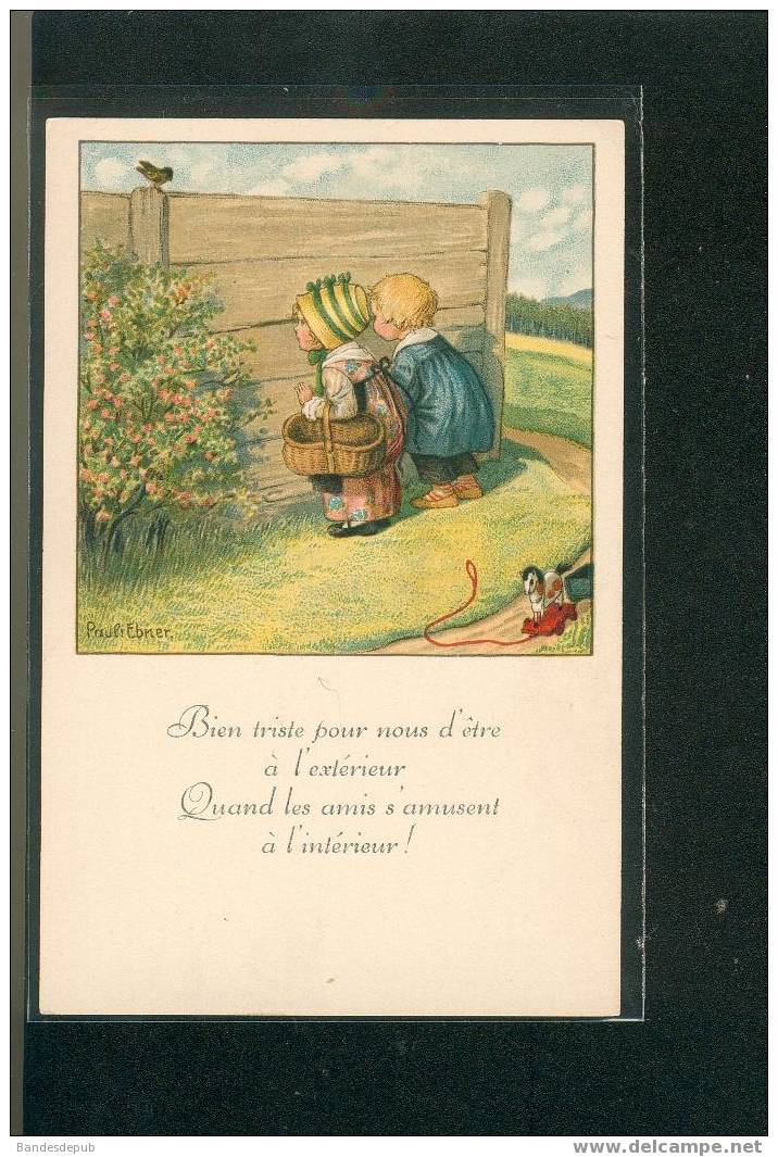 Jolie Carte Illustrée Par Pauli Ebner Enfant - Ebner, Pauli