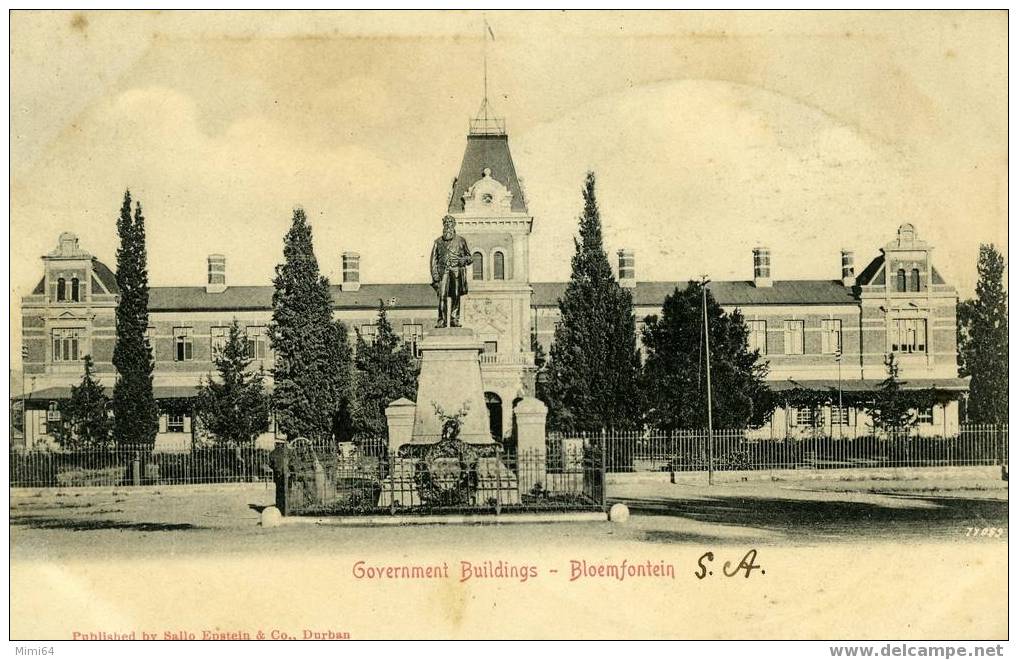 NOUVELLE - ZELANDE .  GOVERNMENT BUILDINGS - BLOEMFONTEIN . - Nouvelle-Zélande