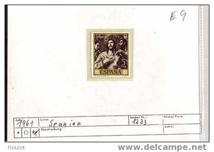 Spanien  Mi. N°  1233  ** Gemälde IV Von 1961 Kpl. Michelwert 4,50  €uro Höchstwert Aus Dem Satz - Neufs