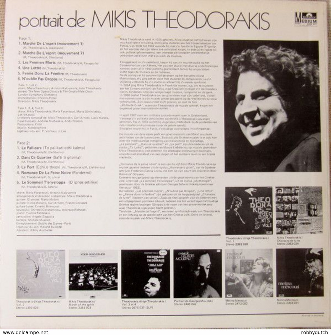 * LP * PORTRAIT DE MIKIS THEODORAKIS - Country Y Folk