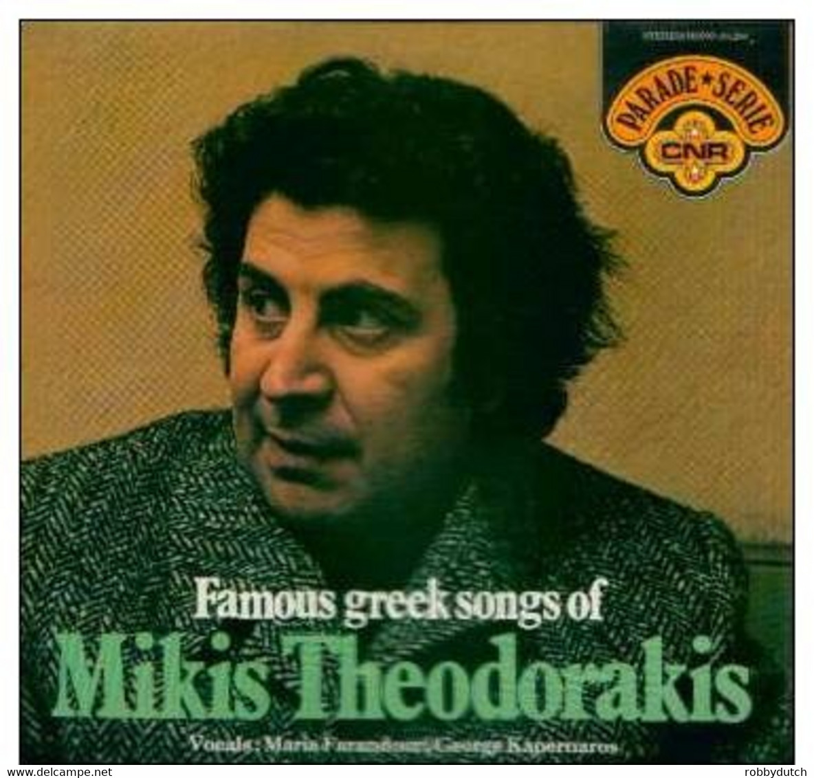 * LP * FAMOUS GREEK SONGS OF MIKIS THEODORAKIS (Dutch 1971 Ex-!!!) - Musiche Del Mondo