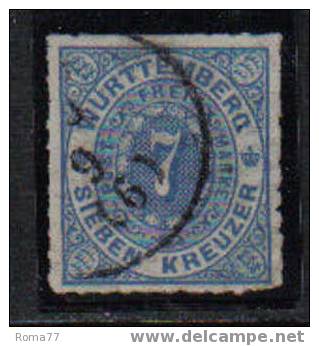 PA75 - WURTTEMBERG 1869,  Il N. 39 Usato - Usati