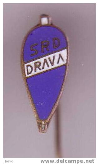 ROWING - Row - Rudernd - Remo - Remare - Aviron - Drava Osijek ( Old & Rare Enemal Pin ) - Rudersport