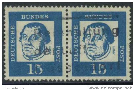 !b! GERMANY Mi. 0351 USED Horiz.PAIR (b) - Bedeutende Deutsche - Gebraucht