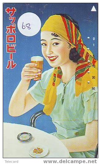 Télécarte BIER (68) BEER - BIERE - CERVEZA Japon - Levensmiddelen