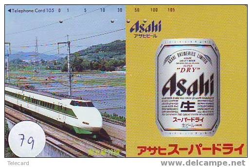 Télécarte BIER (79) BEER - BIERE - CERVEZA TREIN Japon - Lebensmittel