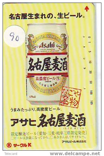 Télécarte BIER (90) BEER - BIERE - CERVEZA Japon - Lebensmittel