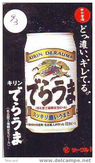 Télécarte BIER (93) BEER - BIERE - CERVEZA Japon - Lebensmittel