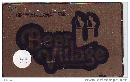 Télécarte BIER (133) BEER - BIERE - CERVEZA Japon - Alimentation