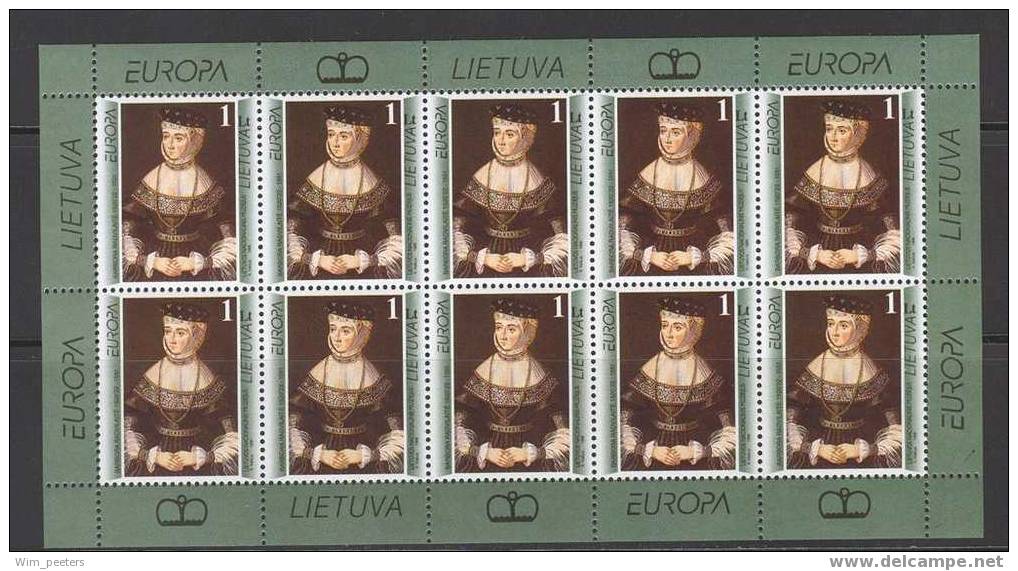 Europa CEPT 1996: Litouwen / Lituanie / Lithuania / Litauen - Complete Sheet ** - 1996