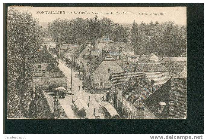 Pontaillier Sur Saône ( Côte D' Or 21) - Vue Prise Du Clocher ( Cliché Karrer) - Autres & Non Classés