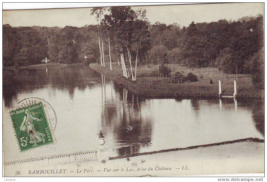 RAMBOUILLET CHATEAU LE PARC N°36  L L - Rambouillet (Kasteel)