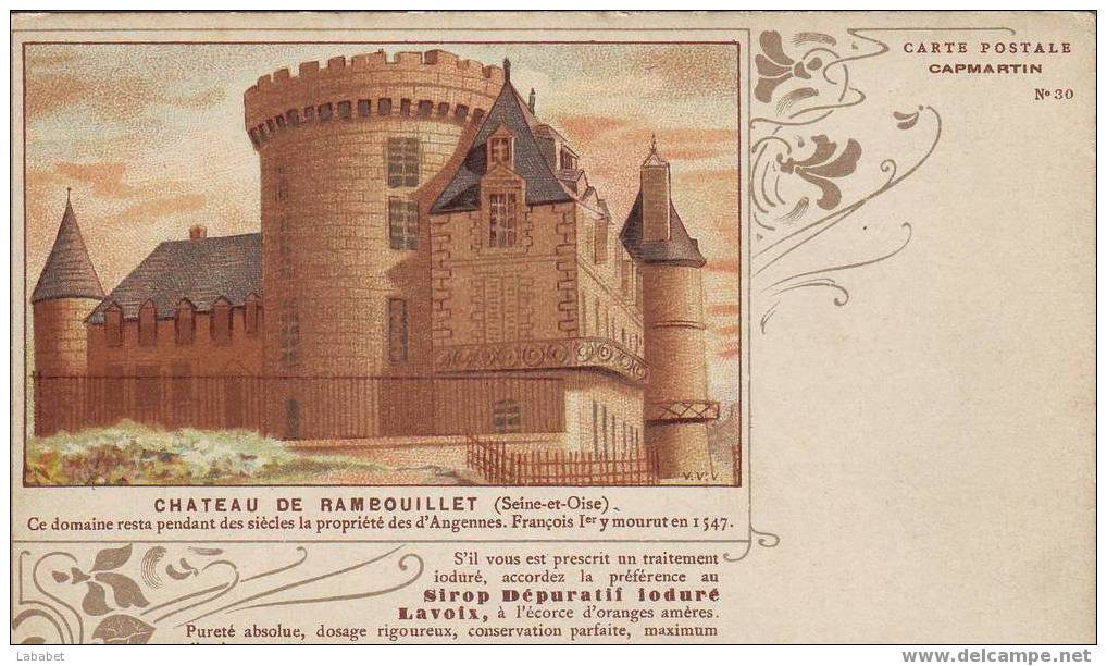 RAMBOUILLET CHATEAU PUBLICITE - Rambouillet (Château)