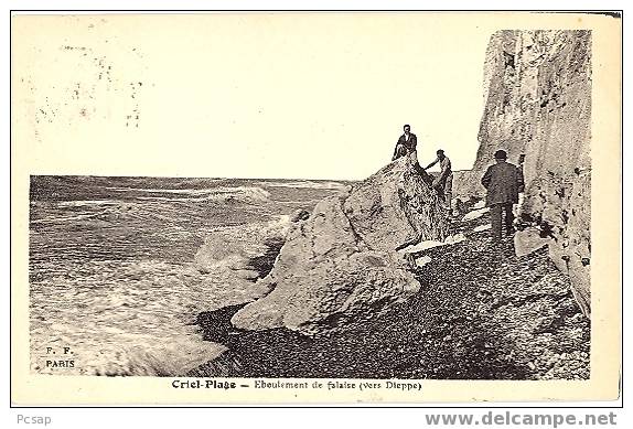 Criel Plage - Eboulement De Falaise (vers Dieppe) - Criel Sur Mer