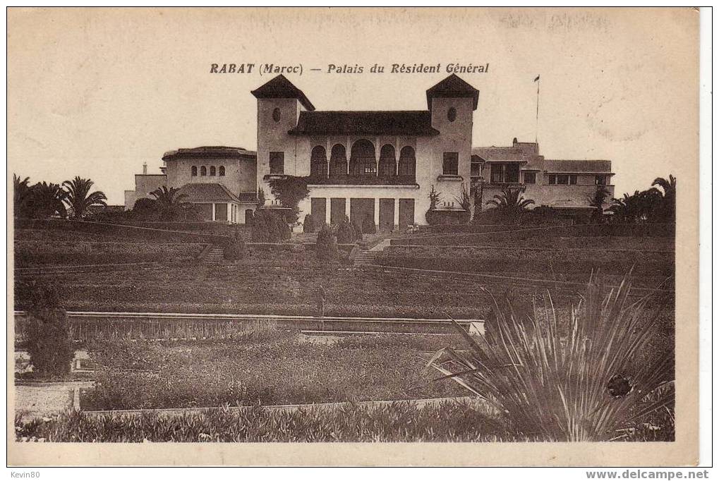 MAROC RABAT Palais Du Resident Général - Rabat