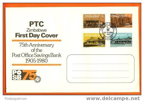 ZIMBABWE 1980 FDC Postoffice 247-250 F682 - Zimbabwe (1980-...)