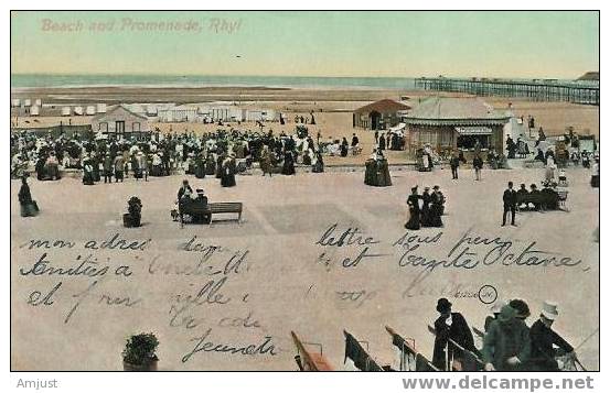 Royaume-Uni   Rhyl  Beach And Promenade - Flintshire