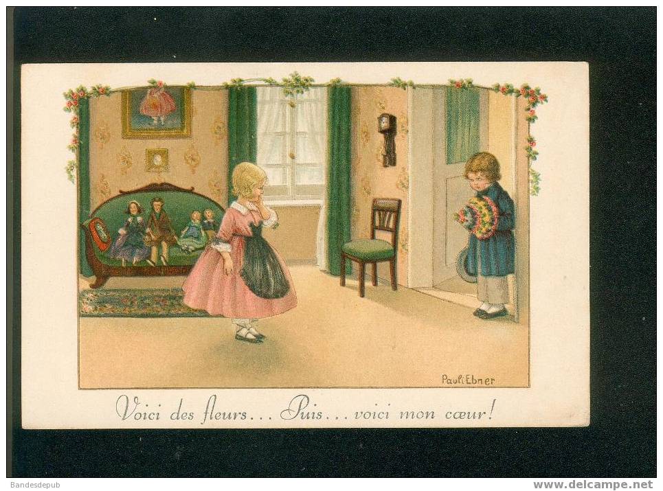 Pauli Ebner Belle Carte Illustrée Enfant Amour Poupée - Ebner, Pauli