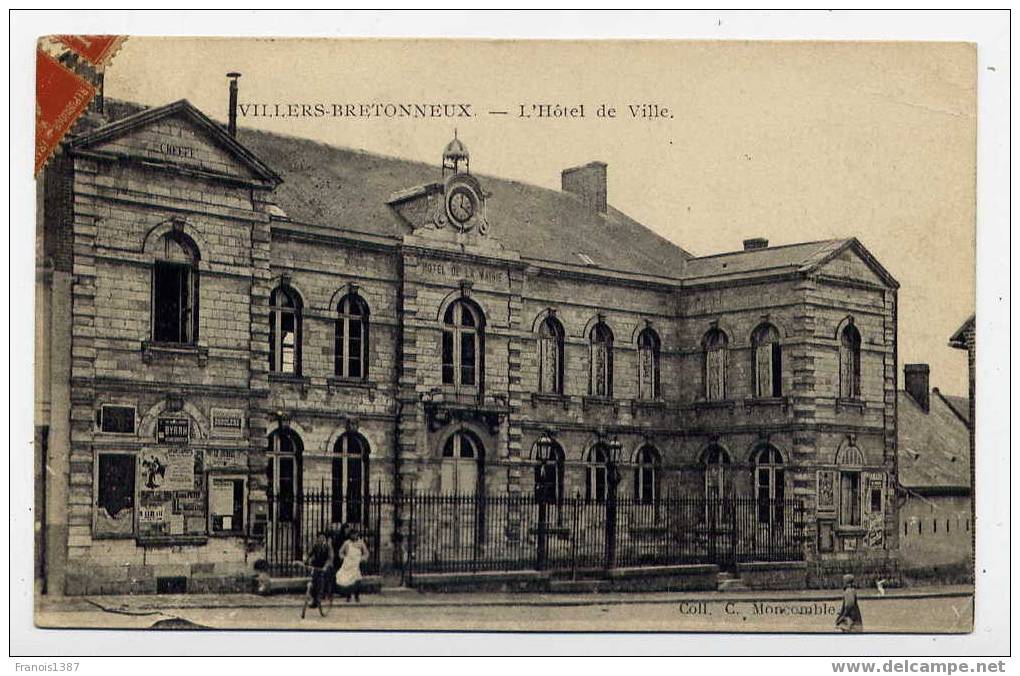 Réf 140 - VILLERS-BRETONNEUX - L'Hôtel De Ville (1917) - Villers Bretonneux