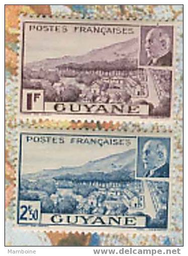 Guyane  ~ N 172/73 ~ Neuf Avec Trace De Charniere Serie Compl. - Neufs