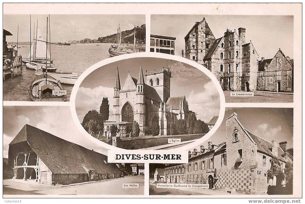 DIVES SUR MER MULTIVUES 1954 - Dives