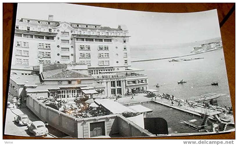 ANTIGUA FOTO POSTAL DE LA CORUÑA Nº 141 - LA SOLANA Y E HOTEL FINISTERRE - ED. ARTIGOT - SIN CIRCULAR - La Coruña