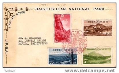 J527/  JAPAN - National Park 1940,  Mit Park-Sonderstempel Vom 15.4.1940  Nach Philipienen - Cartas & Documentos