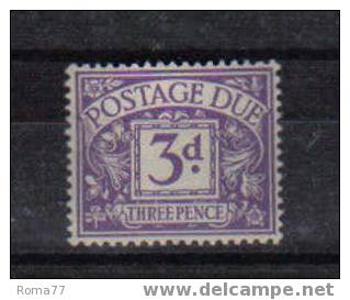 PA108A - GRAN BRETAGNA 1924 , Segnatasse  3 D. N. 12  * - Taxe