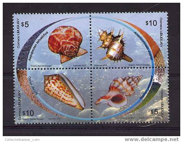 STAMPS New Issued 2007 Marine Life Seashells Caracoles Seeoberteil - Conchas