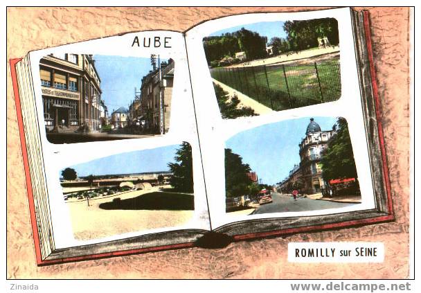 CARTE POSTALE DE ROMILLY SUR SEINE - PLUSIEURS VUES - LA POSTE - Romilly-sur-Seine