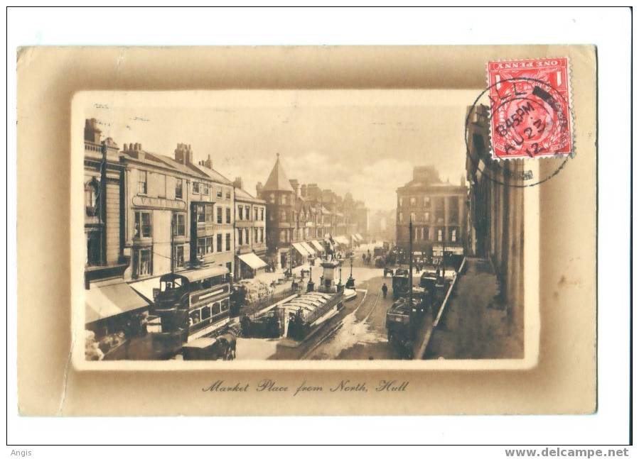 CPA----ANGLETERRE----HULL----MARKET PLACE FROM NORTH, HULL--- - Hull
