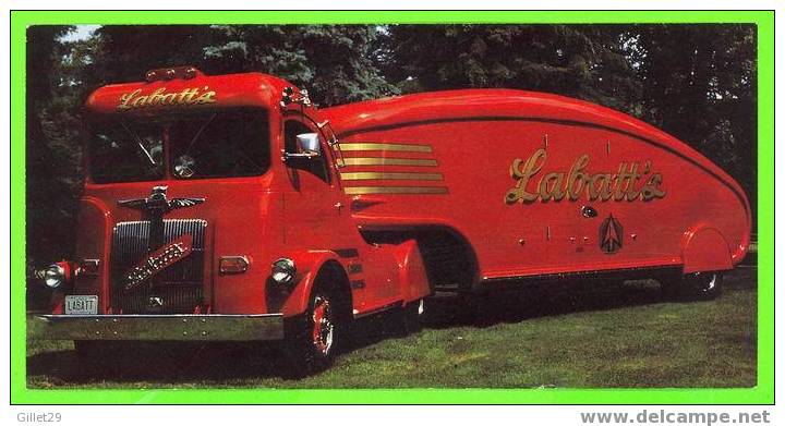 CAMION 1948 WHITE MODEL WA 122 - JOHN LABATT´S TRUCK, 1936 - PUBLICITÉ - DIMENSION 10.5 X 21 Cm - - Camión & Camioneta